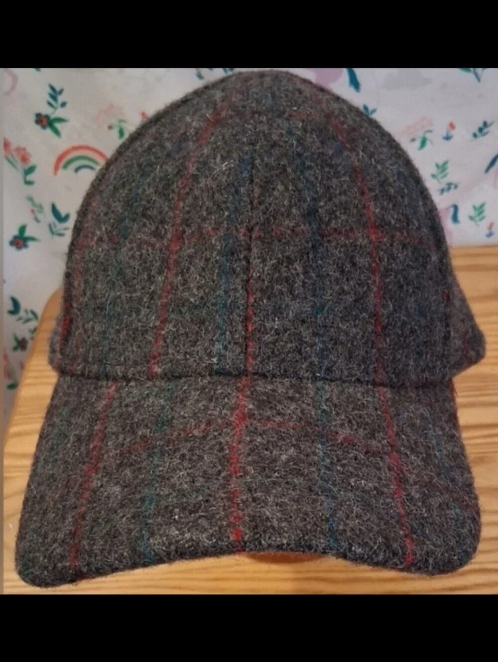 EUC RARE Vintage 60s Woolrich & Abercrombie AF Plaid Casual Wool Hat Cap L/XL